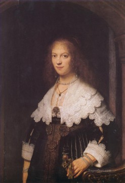  rembrandt Pintura al %C3%B3leo - María Trip retrato Rembrandt
